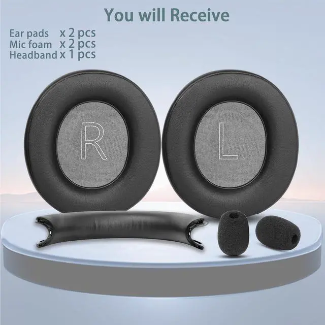 Alt view image 6 of 6 - Xbox Headset Earpads and Headband Cover Compatible with Microsoft Xbox Wireless Headset Xbox Stereo Headset 20th Anniversary Special Edition Headset(Protein Leather and Memory Foam Ear Cushions)