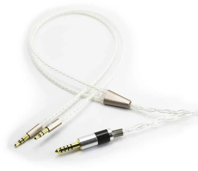 Main image of 4.4mm Balanced Cable Replacement Upgrade Cable 6N OCC Copper Single Crystal Silver Plated Cord Compatible with Hifiman Sundara, Ananda, Arya, HE400SE, HE4XX, HE-400i Headphone (2x3.5mm Version)