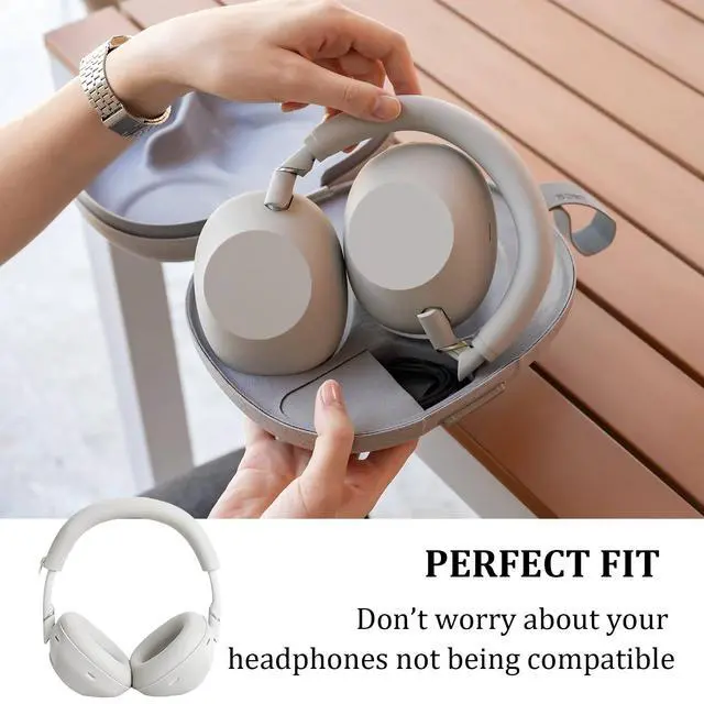 Alt view image 6 of 6 - 3 in 1 WH-1000XM6 Silicone Case Cover Set for Sony WH-1000XM6 Headphone | Anti-Scratch Ear Pad/Shell/Headband Cover,XM6 Soft Silicone Protector Accessorie,Washable Accessories,Platinum Sliver