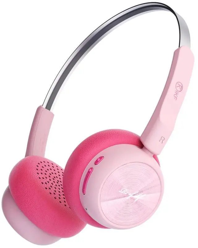 Main image of R1 Retro Headphones Bluetooth 5.4 Hi-Fi Sound Custom EQ via App 60H Playtime Comfortable Fit Multipoint Connection Lightweight Vintage Headphones (Pink)