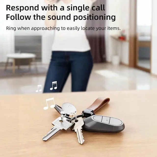 Alt view image 4 of 7 - Google Find Hub Tracker for Android, Global GPS Locator with UWB Radar, Air Tags-4 Pack, 2-Year Battery, IP65 Waterproof - Find Keys/Wallets Effortlessly (Android)