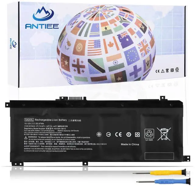 Main image of SA04XL L43267-005 Battery for HP Envy X360 15-DR 15-DS 15M-DR 15M-DS 17-CG | 15-DR0XXX DR1XXX DS0XXX DS1XXX 15M-DS0XXX DS0011DX 15M-DR0XXX DR0011DX DR0012DX DR1012DX DR1011DX 17M-CG0013DX 55.67Wh