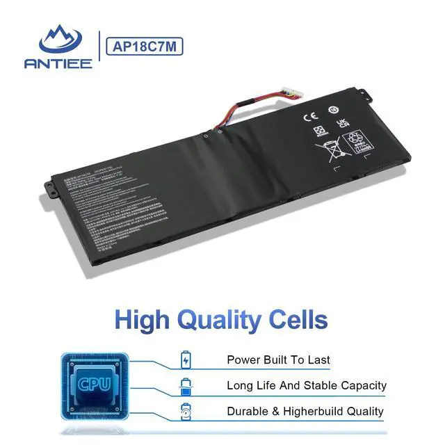 Alt view image 5 of 7 - 55.9Wh AP18C7M Laptop Battery for Acer ConceptD 3/Spin 5/Swift 3/5 Series | CN315-72,SP513-54N/55N,SF313-52/52G/53,SF514-55T/55TA,SF514-54GT/55GT