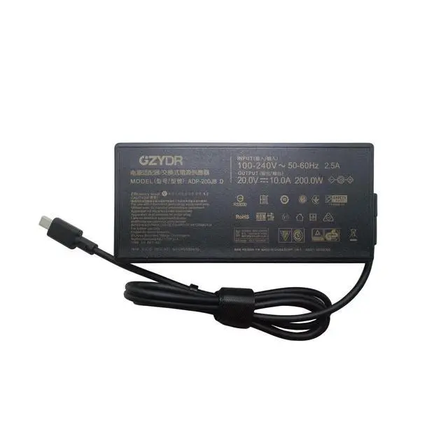 Alt view image 2 of 6 - 200W AC Adapter Charger for ASUS Laptop ADP 200JB D | for ROG Zephyrus G16 GA605 TUF Gaming A14 A16 ProArt PX13 P16 AC Power Supply Adapter Rectangle Slim Tip Connector