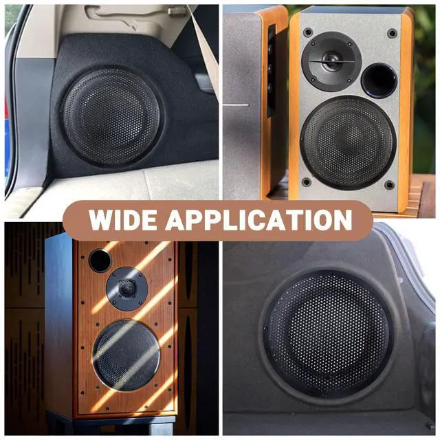 Alt view image 4 of 5 - 10'' Speaker Grill Cover 10 Inch Plastic Speaker Subwoofer Grill Cover for Car Speakers, Home Speakers