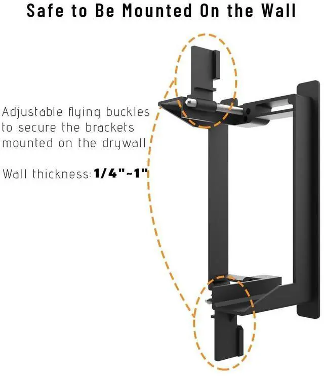 Alt view image 4 of 7 - Single Gang Wall Plate with Low Voltage Mounting Bracket, Bruh Wall Plate Cable Pass Through for HDMI, Coaxial, Ethernet, Speaker Cables and Wires, White, 12 Pack