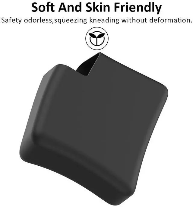 Alt view image 3 of 6 - Soft Silicone Charger Protector Case Sleeve Cover for MacBook Pro 14 inch 96W 2021 2022 2023 A2442 M1 A2779 M2 Chip, Power Adapter Cover for MacBook Pro 16 inch 2019 2020 Model A2141, Black