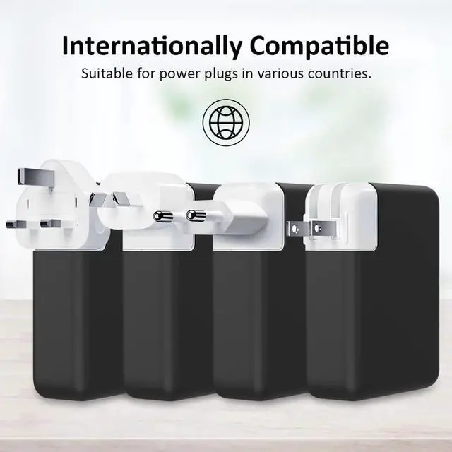 Alt view image 5 of 6 - Soft Silicone Charger Protector Case Sleeve Cover for MacBook Pro 14 inch 96W 2021 2022 2023 A2442 M1 A2779 M2 Chip, Power Adapter Cover for MacBook Pro 16 inch 2019 2020 Model A2141, Black