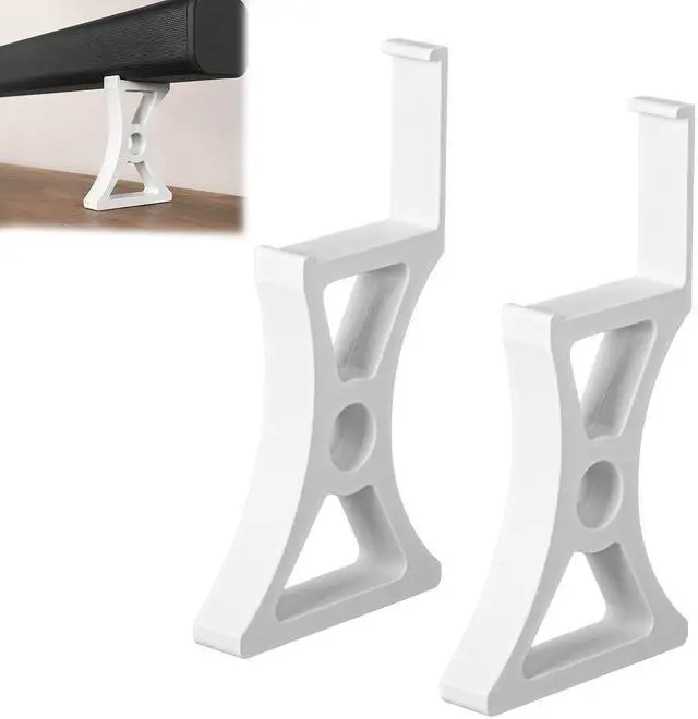Main image of 6 Inch 150mm Soundbar Riser Stand Compatible with Arc Ultra, Heavy Duty Sound Bar Elevation Base for TV Cabinet & Desktop Shelf, No Tools Required Easy Installation (White)