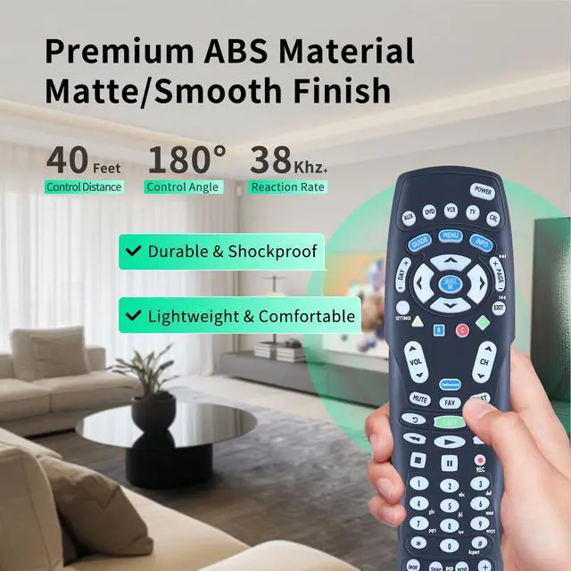 Alt view image 3 of 6 - RC122 RC1226001/04B New Replacement Remote Control Applicable for Spectrum Time Warner Charter