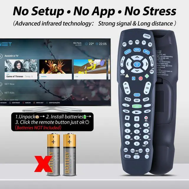 Alt view image 4 of 6 - RC122 RC1226001/04B New Replacement Remote Control Applicable for Spectrum Time Warner Charter