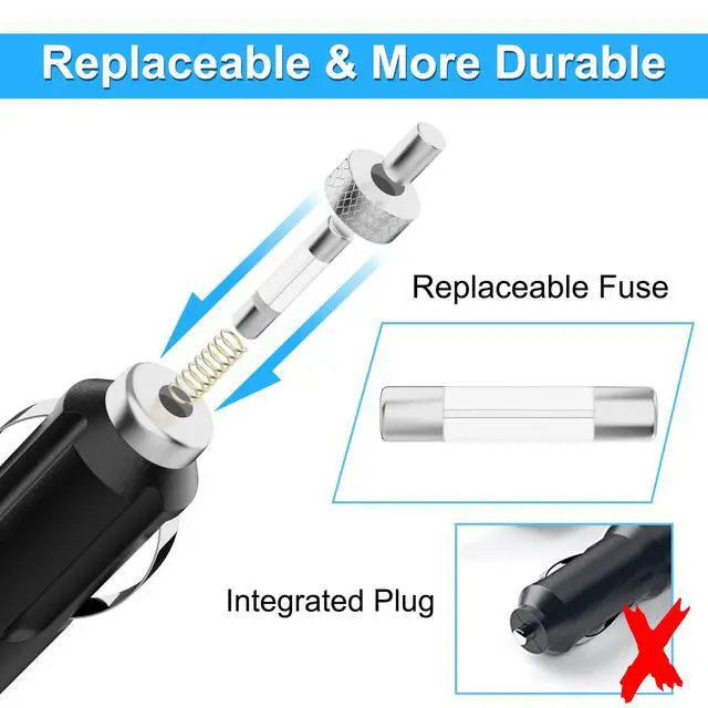 Alt view image 6 of 6 - CAR Charger Replacement for Panasonic CF-18 CF-19 CF-20 CF-29 CF-30 CF-31 CF-50 CF-51 CF-52 CF-73 FZ-G1 FZ-55 CF-C2 CF-T2 CF-T4 CF-Y5 CF-W4 FG-Z1 Power Adapter