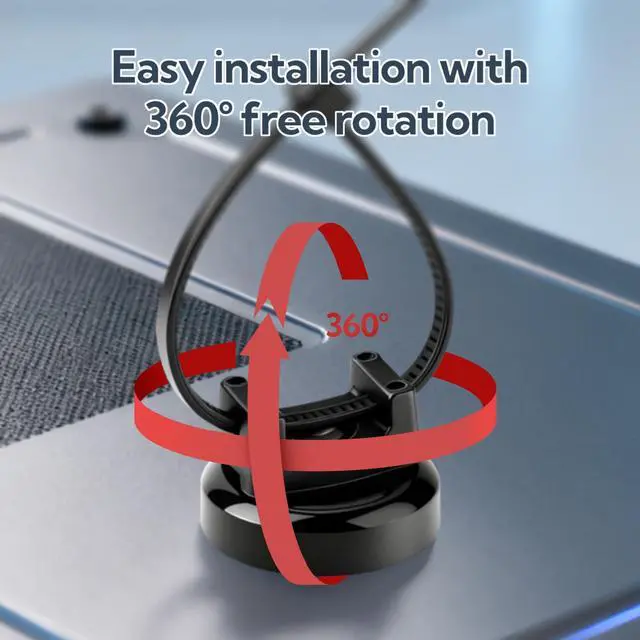 Alt view image 4 of 6 - 12Pcs Cable Ties Magnetic, Multipurpose Magnetic Wire Clip, Cable Wire Base with 60Pcs Releasable Cable Ties (16 x 11mm)
