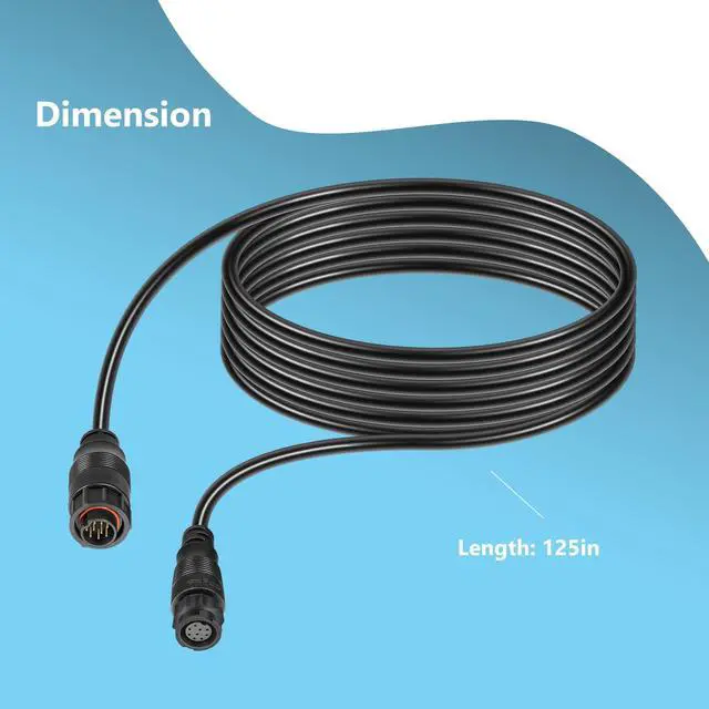 Alt view image 7 of 7 - 3005.6907 Transducer Extension Cable for Lowrance LSS-1/LSS-2 Structure Scan Transducer 10 feet9-pin#000-00099-006