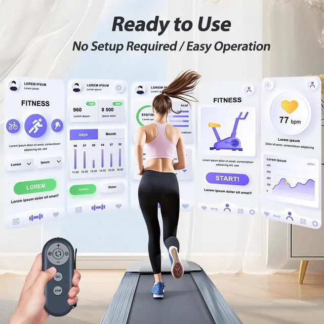 Alt view image 2 of 7 - New Treadmill Replacement Remote Control fit for LONTEK 3 in 1 Walking Pad Treadmill X5F