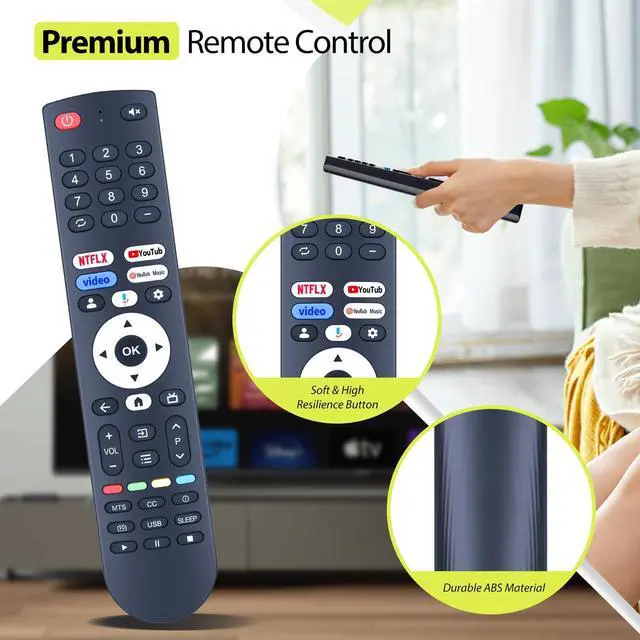 Alt view image 4 of 7 - Replacement Voice Remote Control for FPD Canvas Series 4K UHD LED TV CG50-C3 CG55-C1 CG65-C3 CG75-C3 CG43-C3 with Smart Google