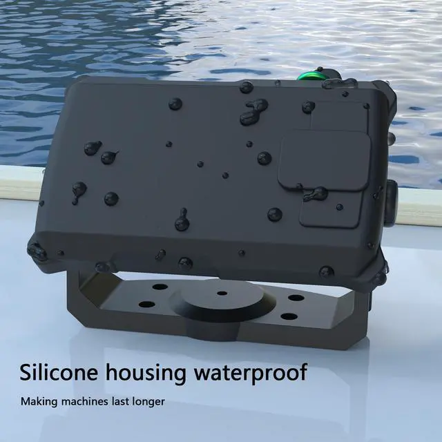 Alt view image 5 of 7 - Fish Finder Protective Silicone Skin Cover Compatible with Garmin Striker Vivid 5cv Fishfinder and Garmin Striker 5cv, Black Silicone Cover with Installation Case, Marine Navigation Accessory