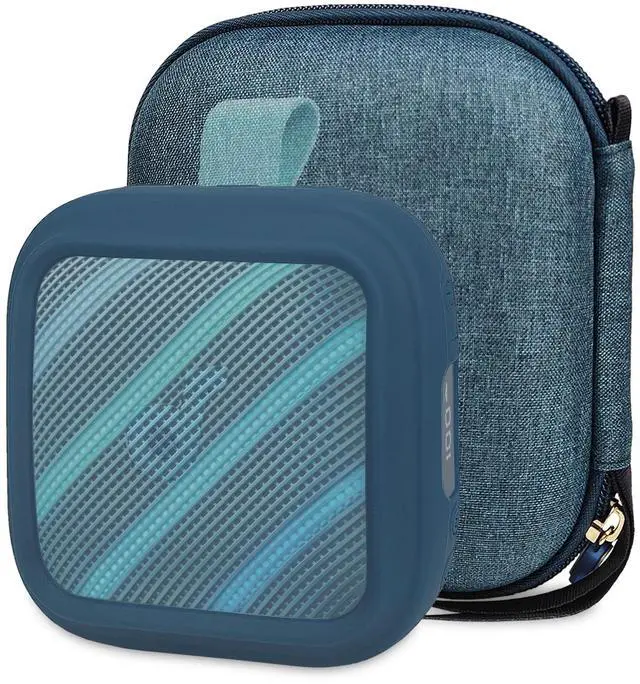 Main image of Protective Case for Anker Soundcore Boom Go 3i Bluetooth Speaker, | Hard Carrying Case and Silicone Cover for Soundcore Boom Go 3i Speaker Accessories (Blue Case)