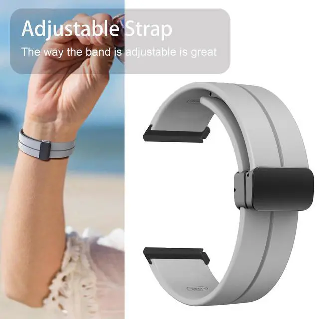 Alt view image 3 of 6 - Compatible with Garmin Venu X1 Bands, Soft Silicone Sport Wristband Replacement Straps Compatible with Garmin Venu X1 Smartwatch