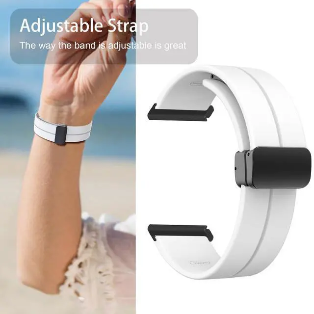 Alt view image 3 of 6 - Compatible with Garmin Venu X1 Bands, Soft Silicone Sport Wristband Replacement Straps Compatible with Garmin Venu X1 Smartwatch