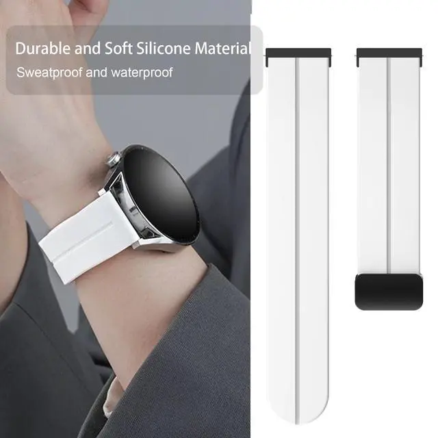 Alt view image 4 of 6 - Compatible with Garmin Venu X1 Bands, Soft Silicone Sport Wristband Replacement Straps Compatible with Garmin Venu X1 Smartwatch