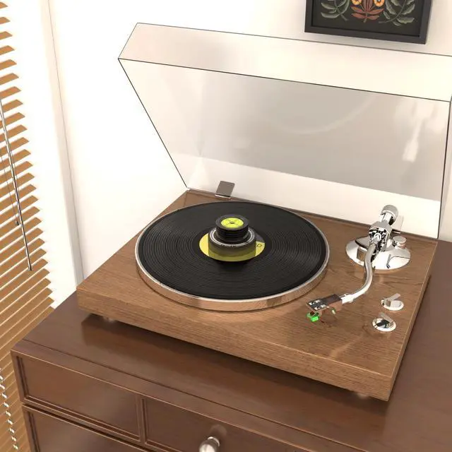Alt view image 5 of 6 - Record Weight Stabilizer 50HZ 300g disc stabilizers Turntable Weight Vinyl Weight with bubbel Leveling (Black)