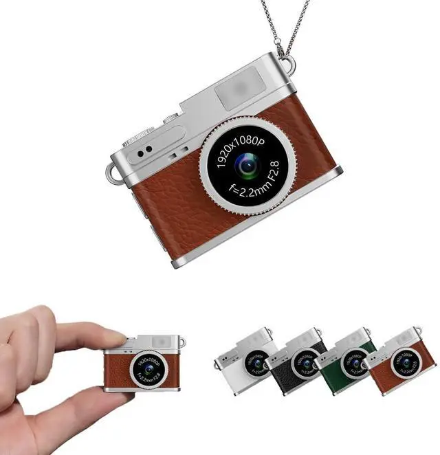 Main image of Retro Mini Digital Video Keychain Camera Small bodycam 1080P HD Video Go Cam 0.96" IPS Screen 4 Colors Type-C Pro17g 8GB Pocket Video Recorder for Travel Recording Gifts for Girls Stocking Stuffers