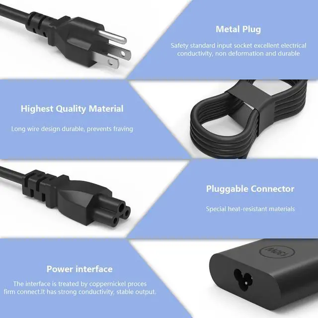 Alt view image 3 of 7 - 130W USB C Type C AC Adapter for DELL Precision AC Charger DA130PM170 | Precision 3551 3560 3561 3570 3571 5470 5550 5560 5570 5750 5760 5770