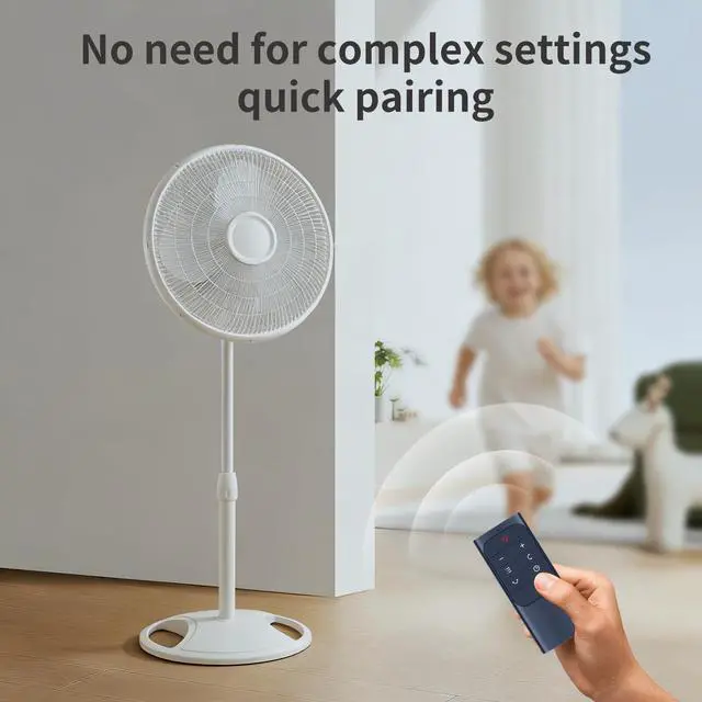 Alt view image 3 of 7 - Remote for DREO DR-HAFO04S/DR-HPF004S/PolyFan 513S/715S Tower Fan | Easy pairing,Responsive control,For DR-HPF002 DR-HAF003S DR-PF002