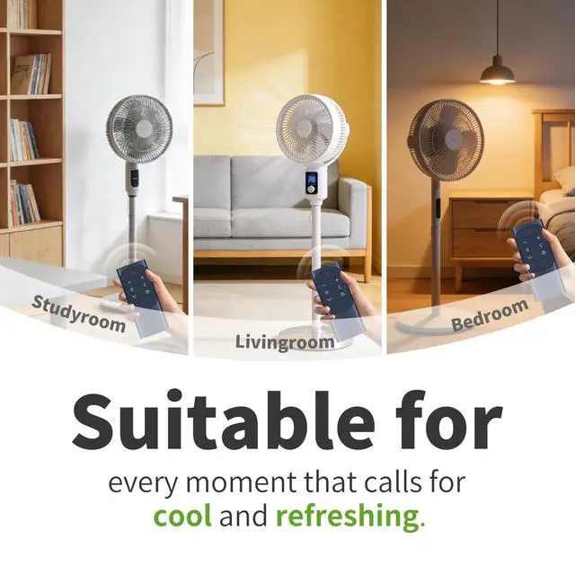 Alt view image 7 of 7 - Remote for DREO DR-HAFO04S/DR-HPF004S/PolyFan 513S/715S Tower Fan | Easy pairing,Responsive control,For DR-HPF002 DR-HAF003S DR-PF002