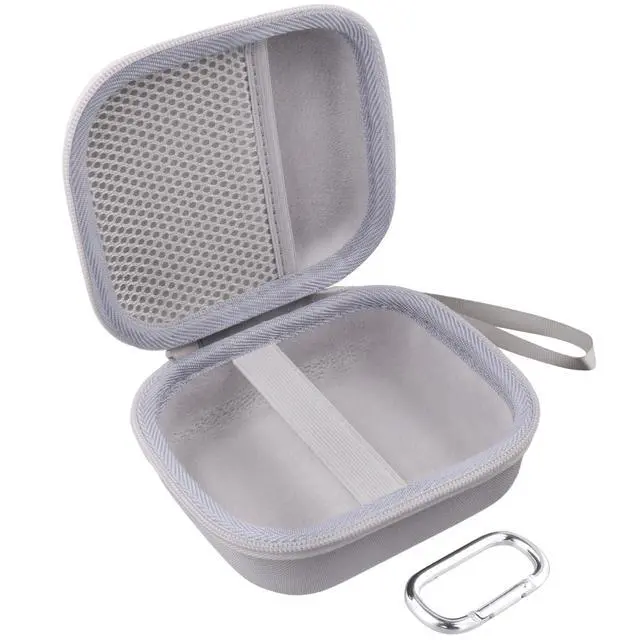 Alt view image 3 of 6 - for Anker Soundcore Boom Go 3i Bluetooth Speaker Hard Travel Case, White | Travel Protective Storage Bag with Mesh Pocket & Hand Strap, Shockproof EVA Shell and Soft Lining, Portable Bag Replacement