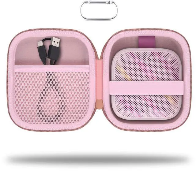 Main image of for Anker Soundcore Boom Go 3i Bluetooth Speaker Hard Travel Case, Pink | Travel Protective Storage Bag with Mesh Pocket & Hand Strap, Shockproof EVA Shell and Soft Lining, Portable Bag Replacement