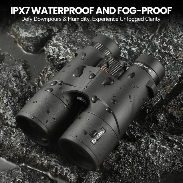 Alt view image 6 of 7 - Surge 10x42 Binoculars for Adults, High-Powered Waterproof Binoculars with Phone Adapter - HD Low Light Vision for Wildlife Hunting, Marine Watching, Safari & Outdoor Adventures