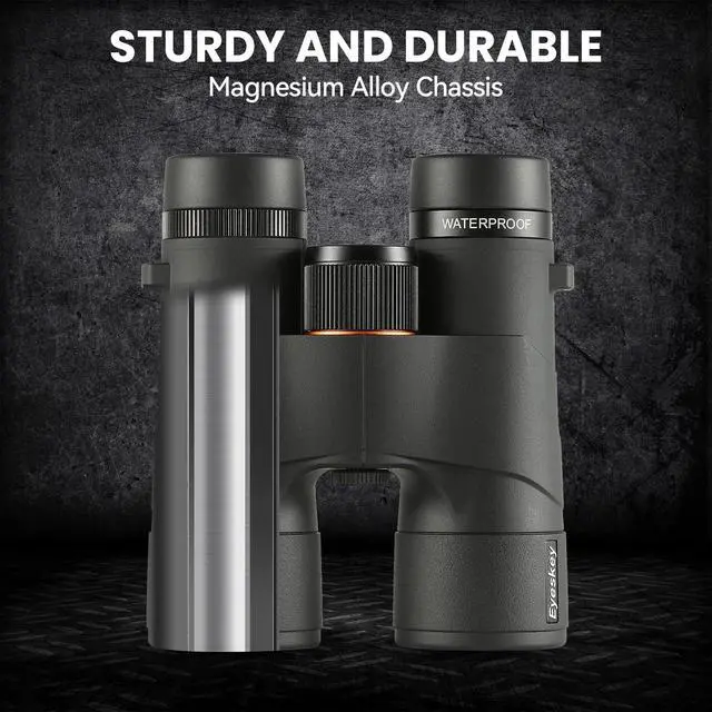 Alt view image 5 of 7 - Surge 10x42 Binoculars for Adults, High-Powered Waterproof Binoculars with Phone Adapter - HD Low Light Vision for Wildlife Hunting, Marine Watching, Safari & Outdoor Adventures