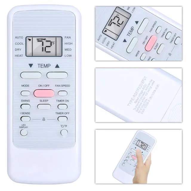 Alt view image 4 of 4 - Replacement RG51F2(2)/EFU1 Remote Control for Midea MAP05S1AWT-A MAP07S1AWT-A Portable Air Conditioner Fan, for Whynter ARC-1230WN, for PerfectAire, for Ocean Breeze