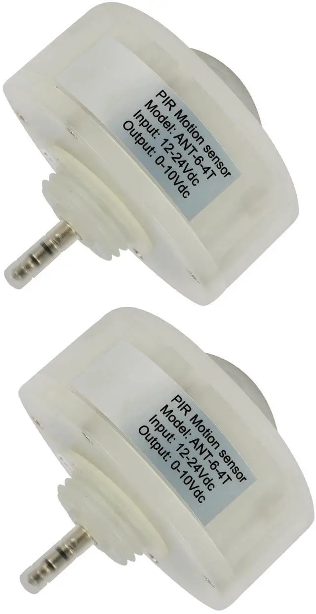 Main image of Linear High Bay Ceiling Sensor PIR Occupancy Motion Sensor, Plug in LED UFO Light PIR Microwave Detector, Plug and Play with 360° Lens, DC 12V 3.5MM Audio Jack, BI-Level, Model# ANT-6-4T, 2-Pack