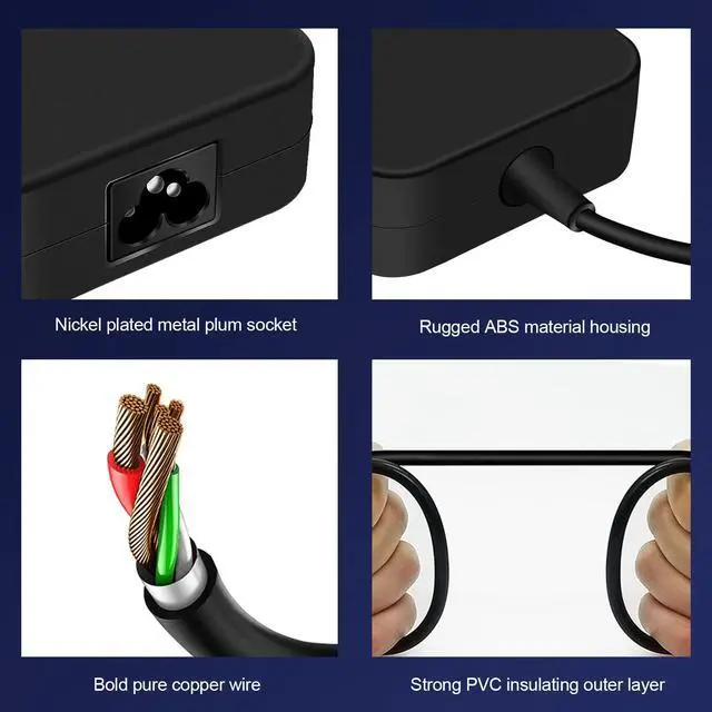 Alt view image 5 of 6 - 150W Tuf Gaming Laptop Charger for Asus Tuf A15 A17 F15 F17 Series, Zenbook Pro 14 Duo, Rog Strix G531/G731 Series Laptop ADP-150CH B