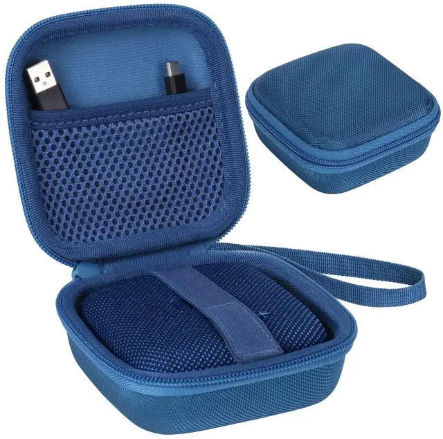 Main image of Hard Case for Tribit StormBox Micro/StormBox Micro 2 Speaker, Blue | Hard shell construction, Water-resistant design, Impact-resistant design, Protective case only
