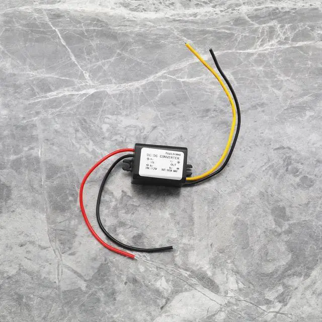 Alt view image 7 of 7 - 2Pcs 12V to 3V 3A Step-Down Power Supply Module Compatible with Car Power Over-Temperature Over-Current Short Circuit Protection 32x17mm Black