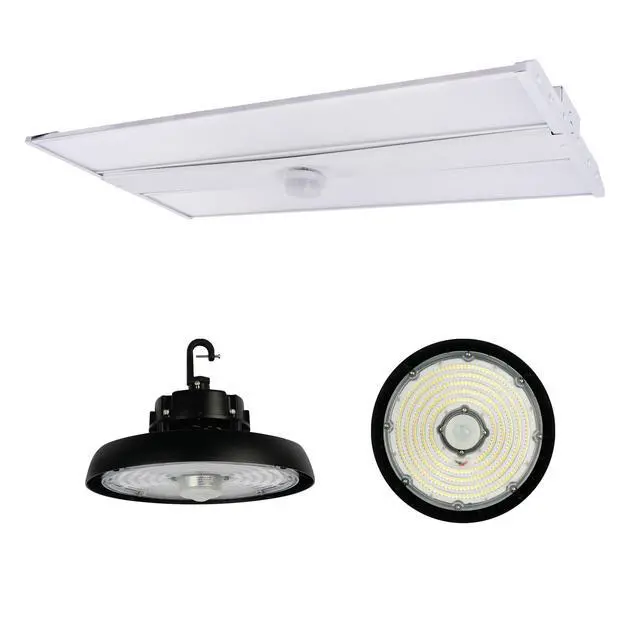 Alt view image 5 of 7 - Linear High Bay Ceiling Sensor PIR Occupancy Motion Sensor, Plug in LED UFO Light PIR Microwave Detector, Plug and Play with 360° Lens, DC 12V 3.5MM Audio Jack, BI-Level, Model# ANT-6-4T, 2-Pack