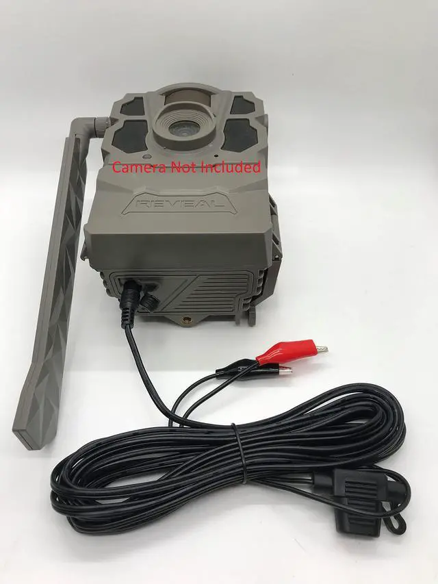 Alt view image 3 of 5 - BareHill 12V Power Cable: Compatible to Tactacam Reveal X XB SK & WiseEye Trail Camera with Built-in 2Amp Fuse Cord Grip Included