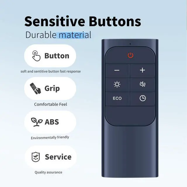 Alt view image 5 of 7 - Remote for Dreo DR-HSH010 Oil Filled Radiator Heaters | Easy pairing,Responsive control