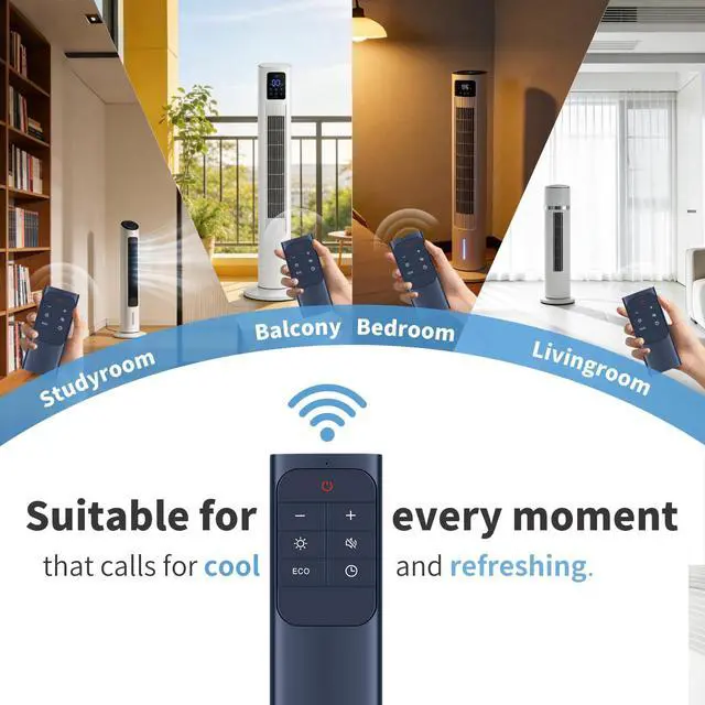 Alt view image 7 of 7 - Remote for Dreo DR-HSH010 Oil Filled Radiator Heaters | Easy pairing,Responsive control