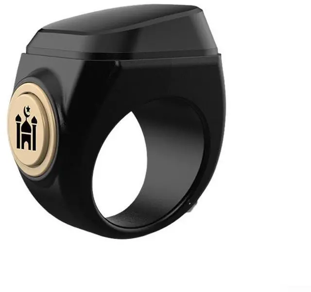 Main image of Smart Zikr-Ring, Rechargeable Electronic Digital Tasbih Counter Rings, Waterproof, 3 Sizes Finger Counter for Muslims, Prayer, Reminder(18mm Black)