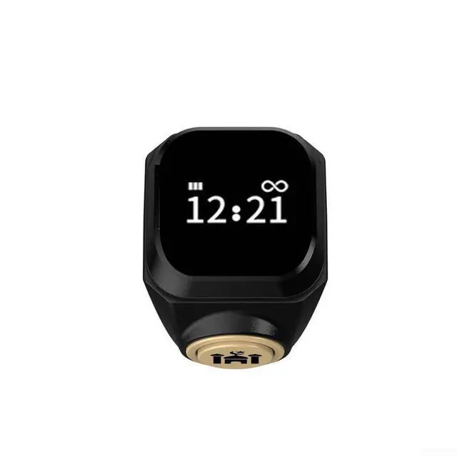 Alt view image 2 of 7 - Smart Zikr-Ring, Rechargeable Electronic Digital Tasbih Counter Rings, Waterproof, 3 Sizes Finger Counter for Muslims, Prayer, Reminder(18mm Black)