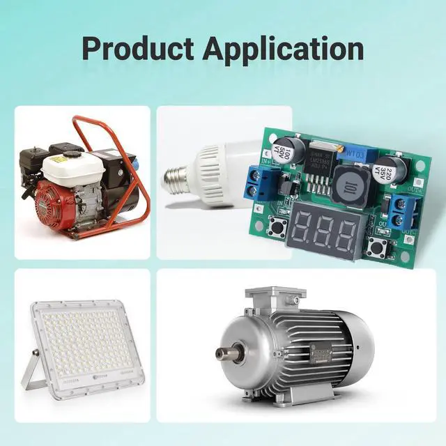 Alt view image 7 of 7 - 4PCS Green LM2596 Adjustable DC-DC Buck Converter Step Down Module with LED Voltage Display, 4-40V to 1.25-37V Power Supply