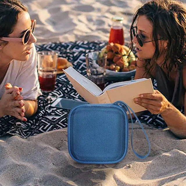 Alt view image 5 of 6 - Hard Case for Tribit StormBox Micro/StormBox Micro 2 Speaker, Blue | Hard shell construction, Water-resistant design, Impact-resistant design, Protective case only