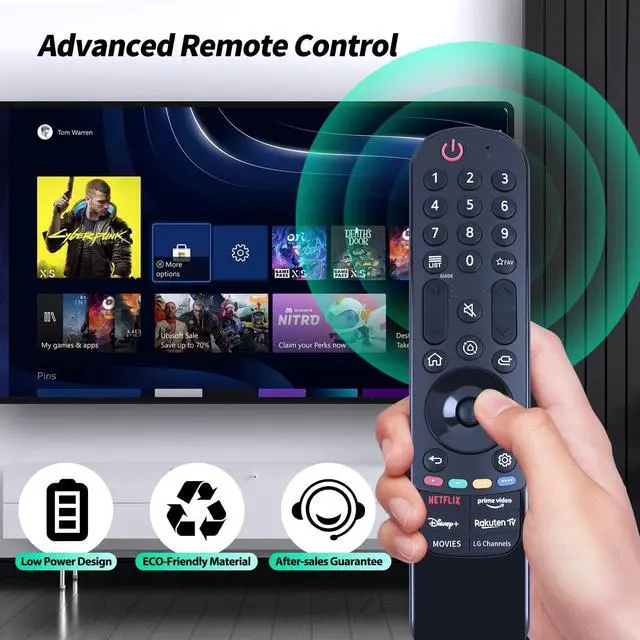 Alt view image 5 of 7 - MR23GA Infrared Replace Remote Applicable for LG 2023 B3 C3 G3 Z3 OLED Smart TV OLED77G3PUA OLED77Z2PUA OLED83C3PUA OLED65B3PUA OLED55B3PUA OLED77C3PUA OLED48C3PUA OLED65C3PUA OLED65G3PUA OLED55C3PUA