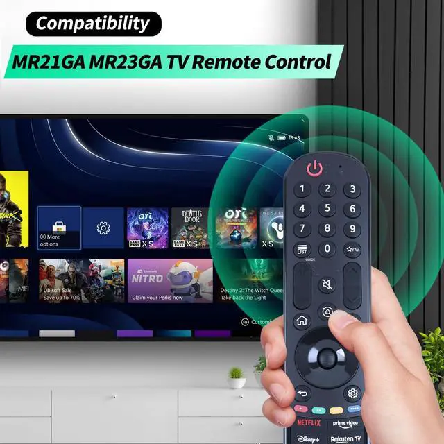 Alt view image 2 of 7 - MR23GA Infrared Replace Remote Applicable for LG 2023 B3 C3 G3 Z3 OLED Smart TV OLED77G3PUA OLED77Z2PUA OLED83C3PUA OLED65B3PUA OLED55B3PUA OLED77C3PUA OLED48C3PUA OLED65C3PUA OLED65G3PUA OLED55C3PUA