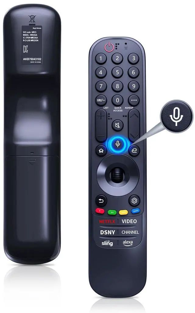 Main image of MR23GA AKB76043102 Voice Remote Control Replacement Compatible with LG TV MR23GA AKB76043102 MR23GN AKB76043202-MR23GN OLED83C3PUA 86QNED80